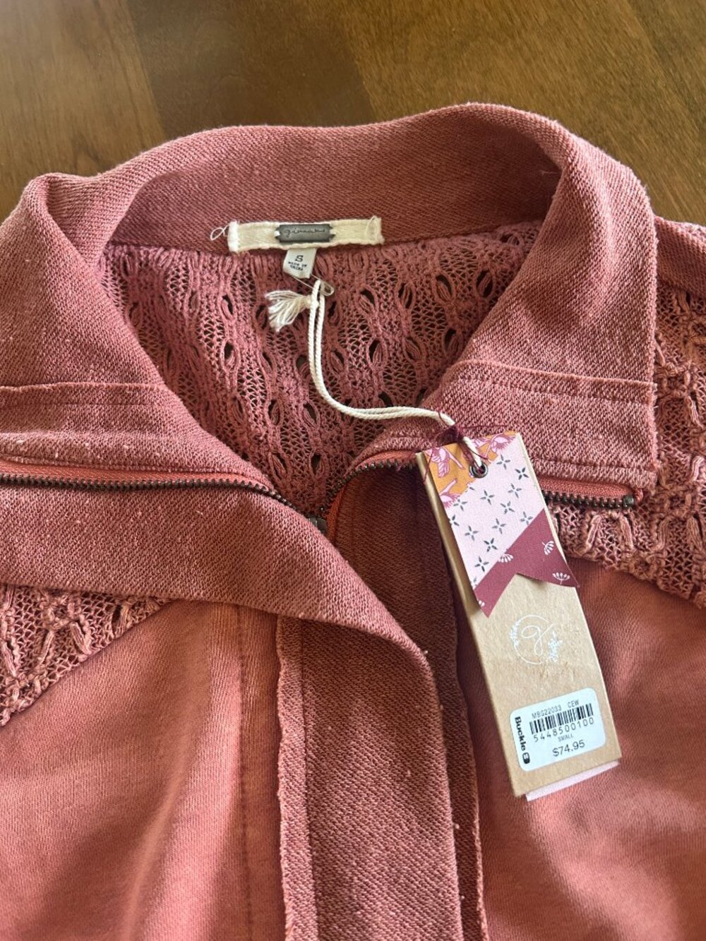 Gimmick NWT Oversized Zip Sweatshirt - Picture 5 of 6